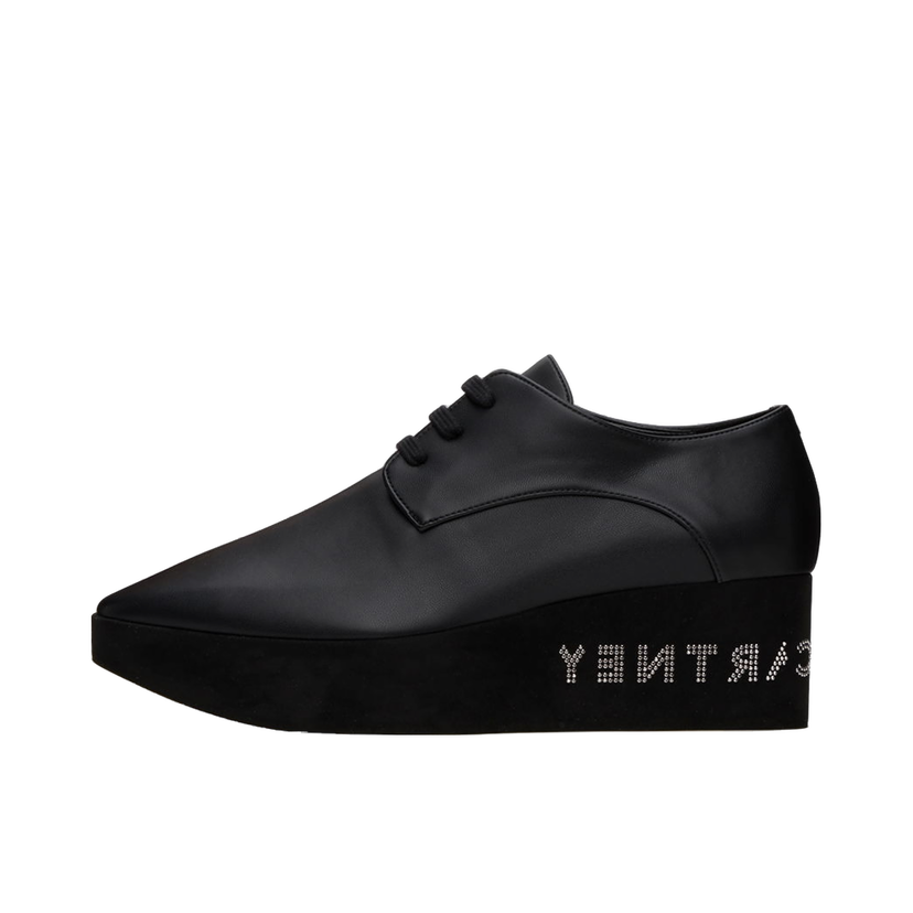 Superge in čevlji Stella McCartney Elyse Logo Platform Derbys Črna | 800004W0YG0