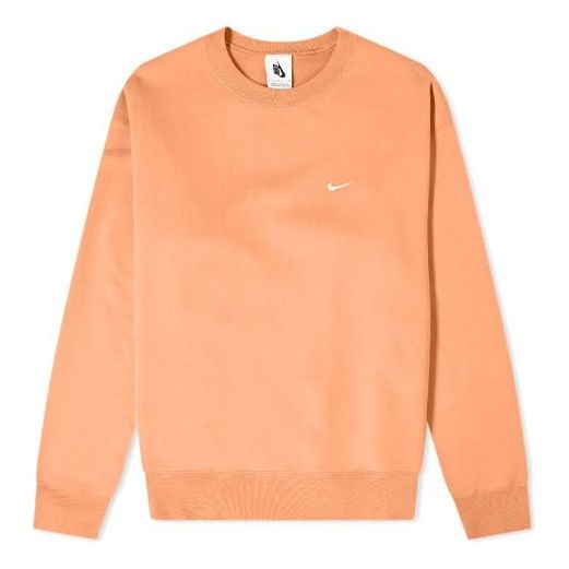 Pleteni pulover Nike Embroidered Logo Round Neck Sweatshirt Oranžna | CV0554-863
