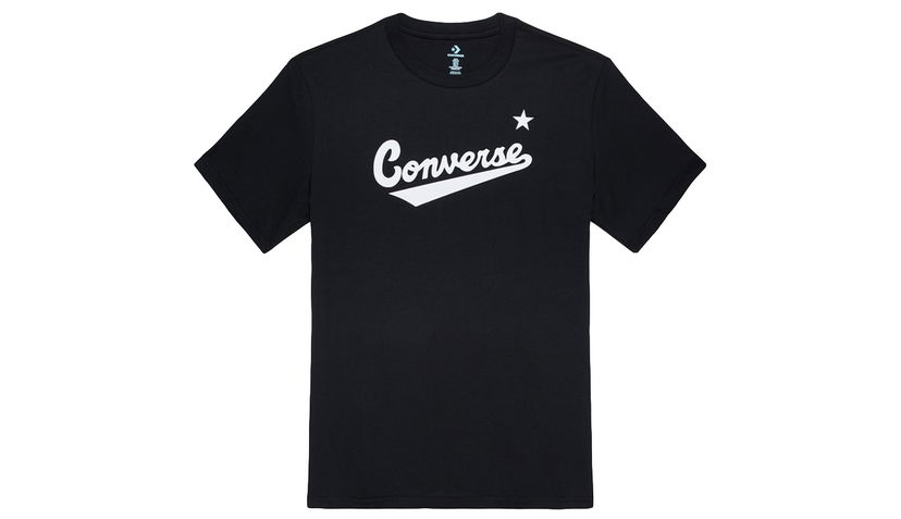 Majica Converse Center Front Logo Tee Črna | 10018235-A01