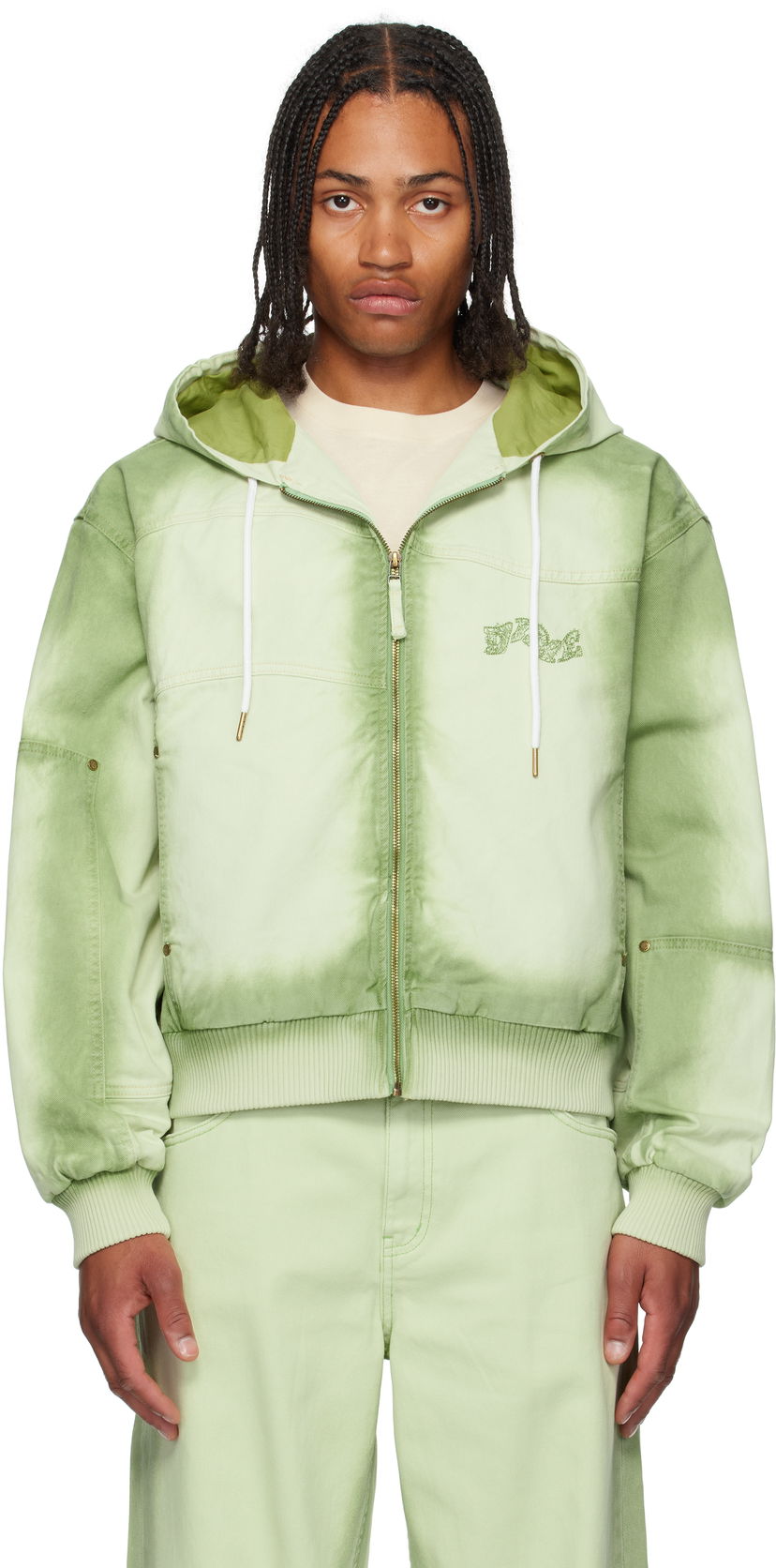Jakna Dime Dime Hooded Utility Jacket Zelena | DIMESU251MAT