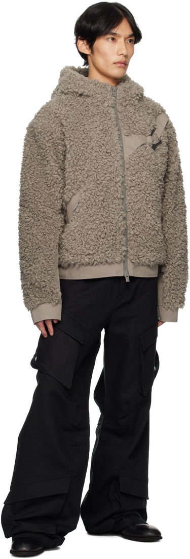 Jakna HELIOT EMIL Heliot Emil Chiaroscuro Fleece Hooded Jacket Siva | PREAW25_M_02_155_DST19, 3