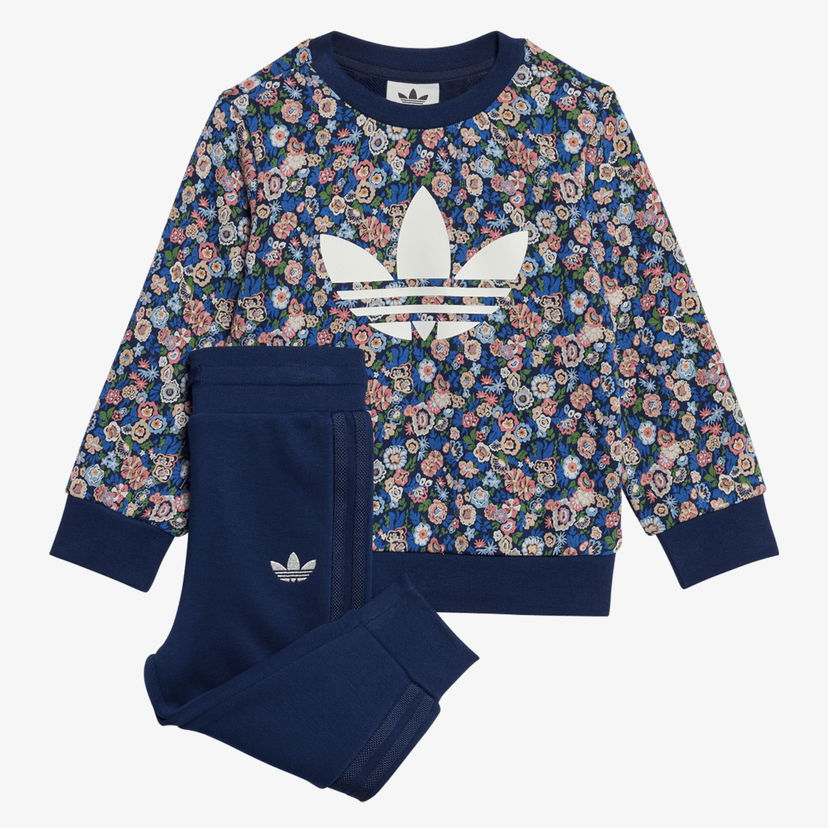 Trenirka adidas Originals adidas Originals x Liberty Floral Print Sweatshirt and Joggers Set Mornarica | JC8049
