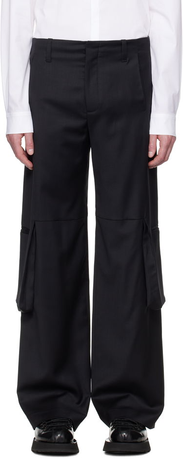 Cargo hlače HELIOT EMIL HELIOT EMIL Ferro Tailored Cargo Pants Črna | SS25_M_10_198_BLK01, 0