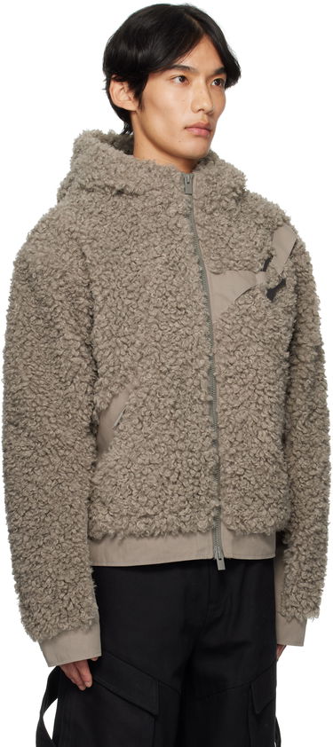Jakna HELIOT EMIL Heliot Emil Chiaroscuro Fleece Hooded Jacket Siva | PREAW25_M_02_155_DST19, 1