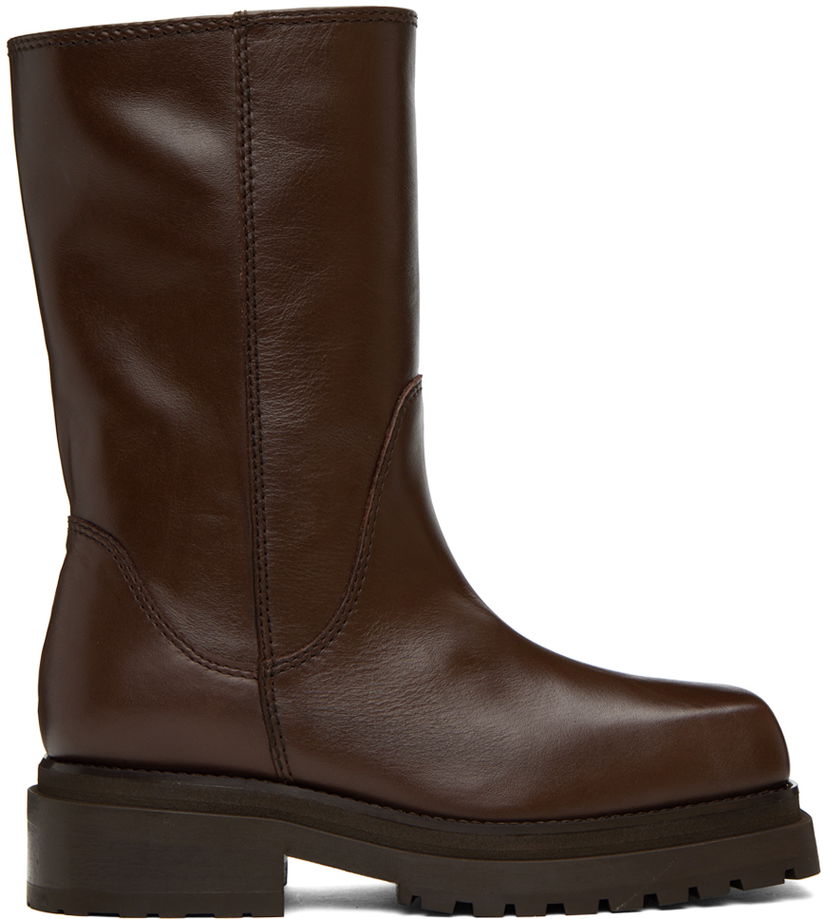 Superge in čevlji Eckhaus Latta Eckhaus Latta Stacked Boots Rjava | FEKLWSTB205105
