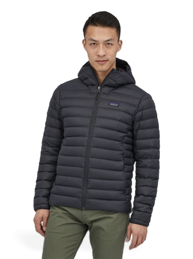 Jakna Patagonia Down Sweater Hoody Črna | 84702 BLK