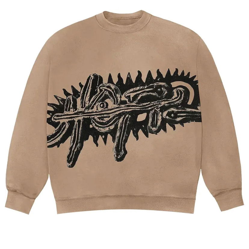 Pulover Cactus Jack by Travis Scott Travis Scott Cactus Jack Utopia Box Set Graphic Sweatshirt Bež | TSUT-BS13