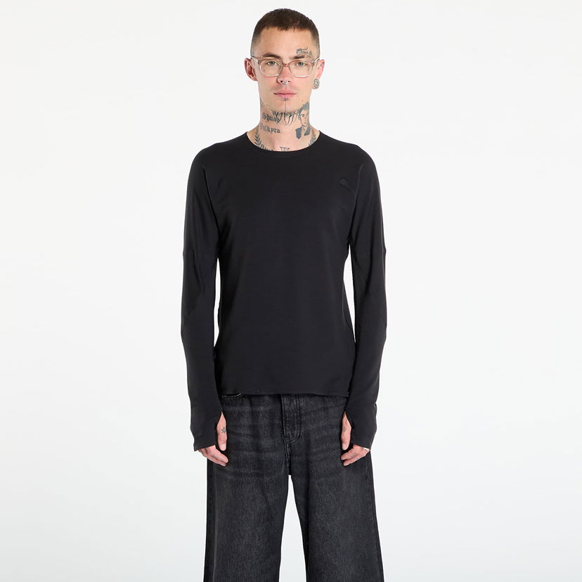Majica Y-3 Y-3 Running Long Sleeve T-Shirt Črna | JX4806