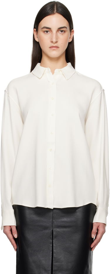 Srajce Anine Bing ANINE BING Braxton Button-Down Shirt Bela | A-07-10840-IVY26, 0