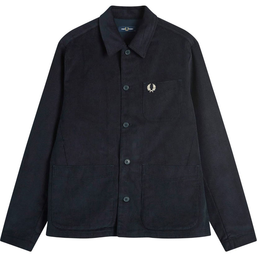 Srajce Fred Perry Fred Perry Corduroy Overshirt with Pocket Detail Mornarica | M9832-608