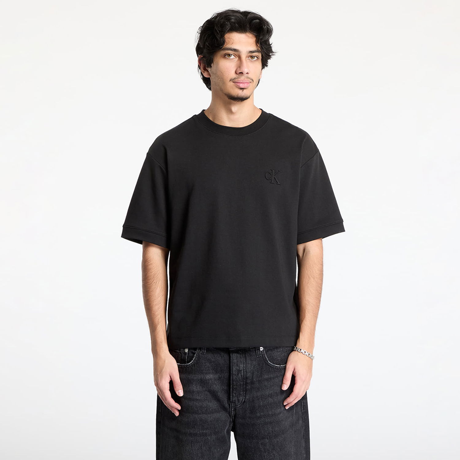 Majica CALVIN KLEIN Calvin Klein Jeans Interlock T-Shirt Črna | J30J326757 BEH, 0