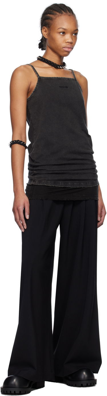 Majica brez rokavov We11done We11done Layered Sleeveless Tank Top Črna | WD-TT0-25-703-W-BK, 3