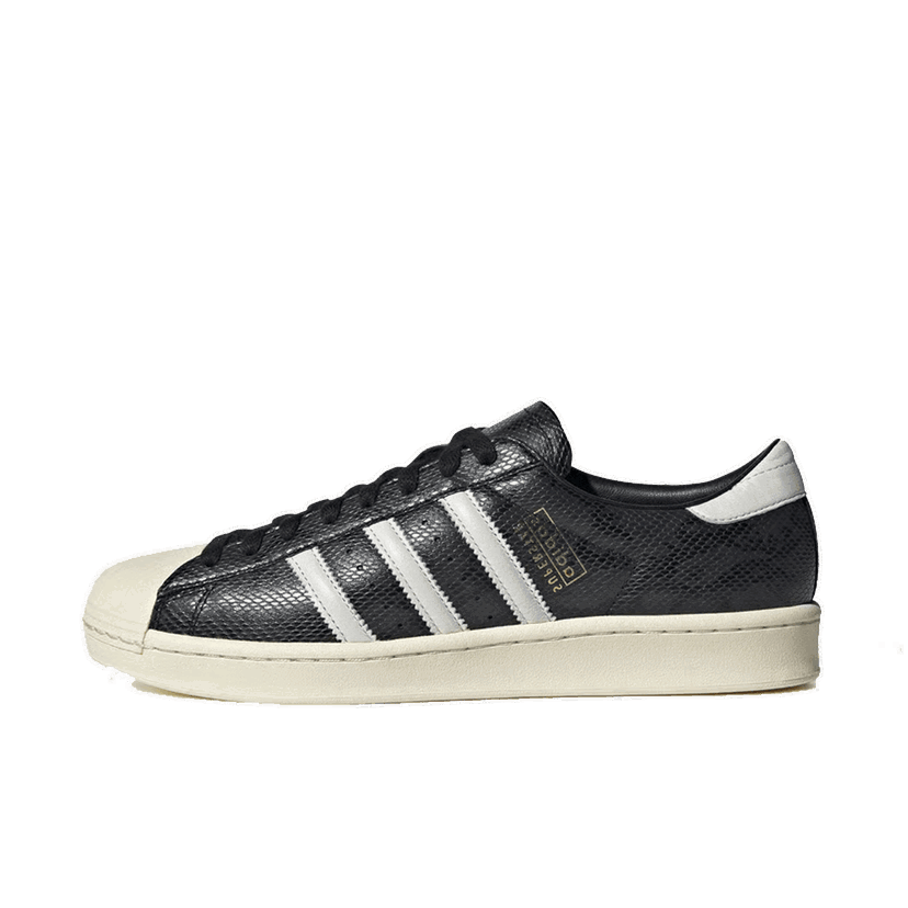 Superge in čevlji adidas Originals Superstar Vintage 'Black Snakeskin' - Made in Germany Črna | JR1642