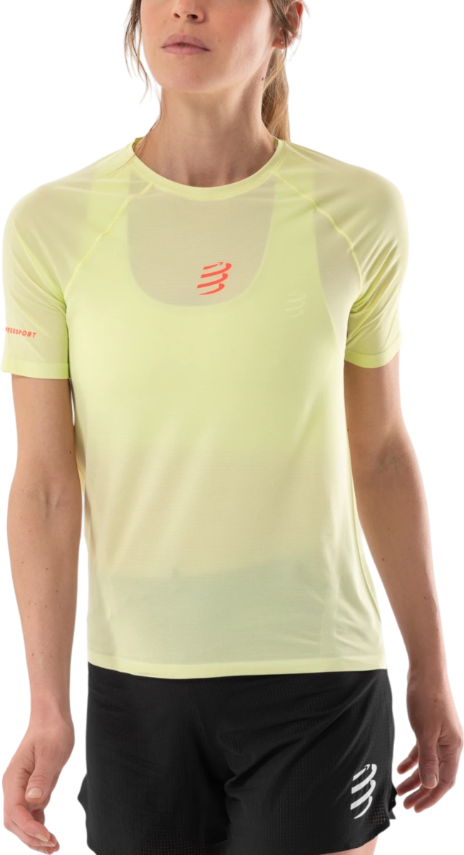 Majica Compressport Trail Running Short Sleeve T-Shirt Rumena | atsw3646-atsw3646040