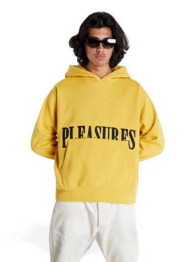 Pulover Pleasures Latex Hoodie Rumena | P22F016 MUSTARD