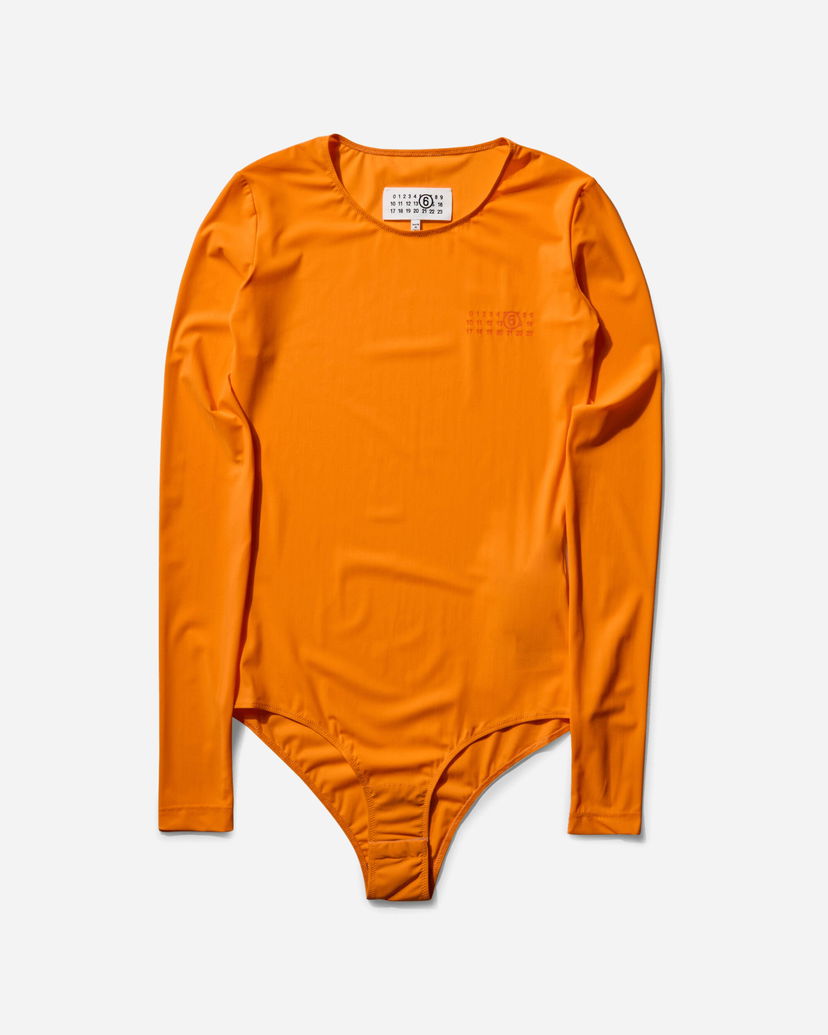 Bodi Maison Margiela Long-Sleeve Bodysuit Oranžna | S52NA0068 182
