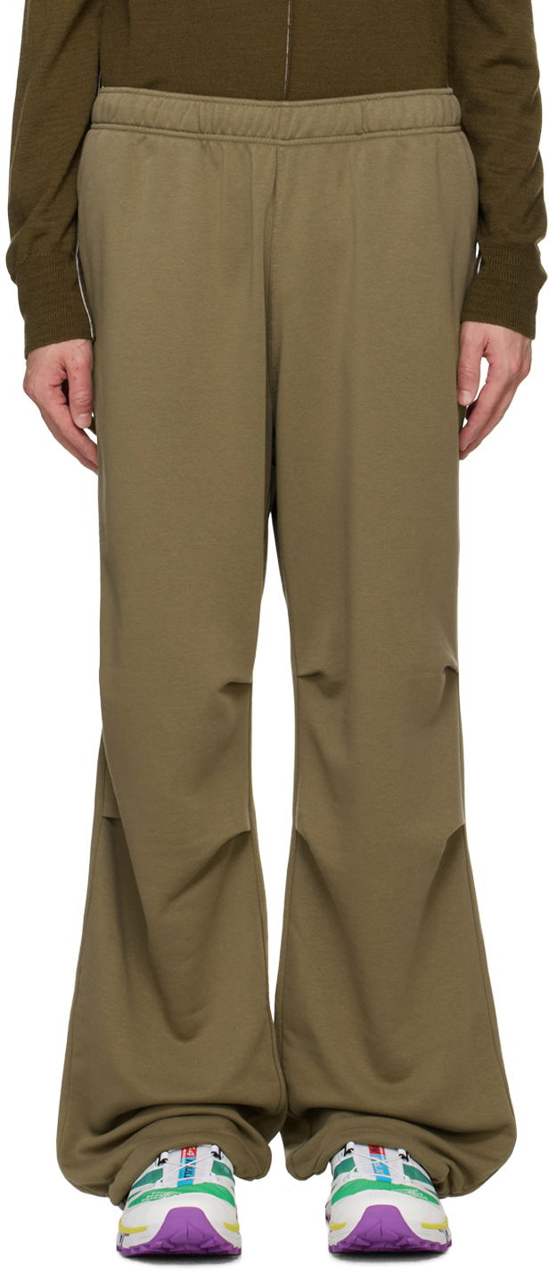 Trenirka Maison Margiela MM6 Green Tucked Sweatpants Rjava | SH0KA0018 S25606