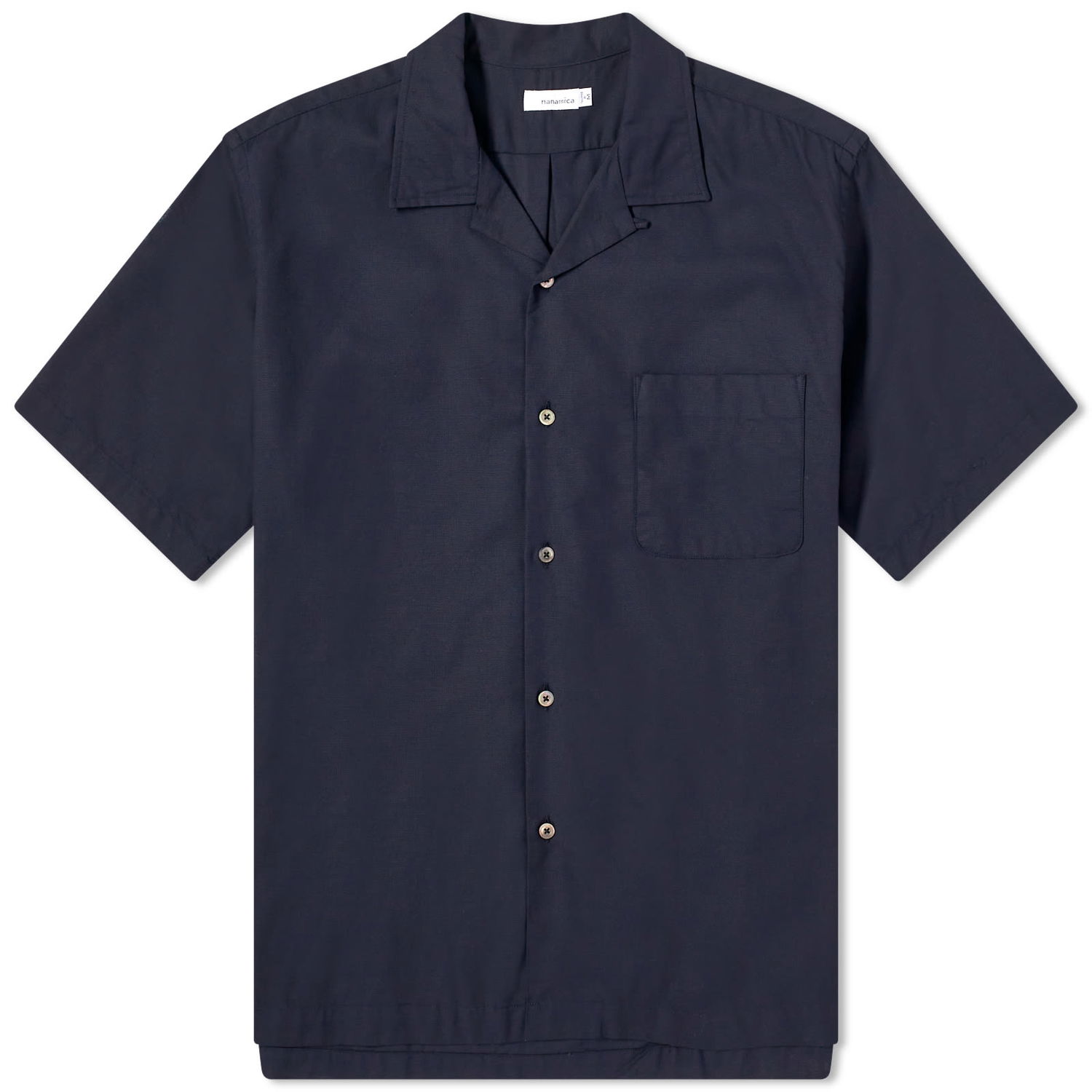 Srajce NANAMICA Short Open Collar Črna | SUGS410E-N, 0