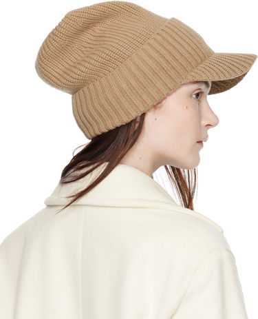 Klobuk Max Mara Max Mara Ribbed Knit Beanie with Visor Črna | 2424576132600 MM02398, 4