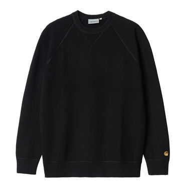 Pleteni pulover Carhartt WIP Chase Sweater "Black / Gold" Črna | I028581_00F_XX, 4