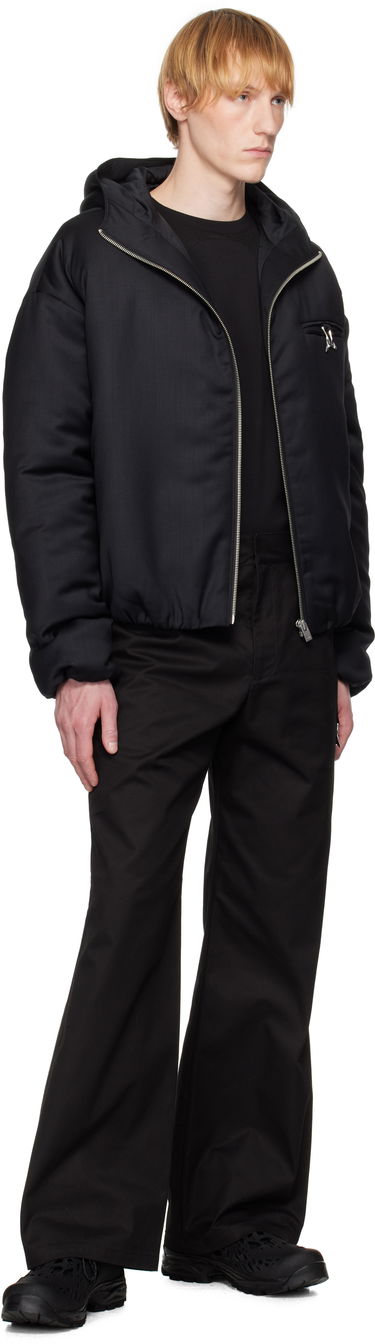 Jakna HELIOT EMIL Haptic Tailored Hooded Jacket Črna | SS25_M_02_153_BLK01, 3