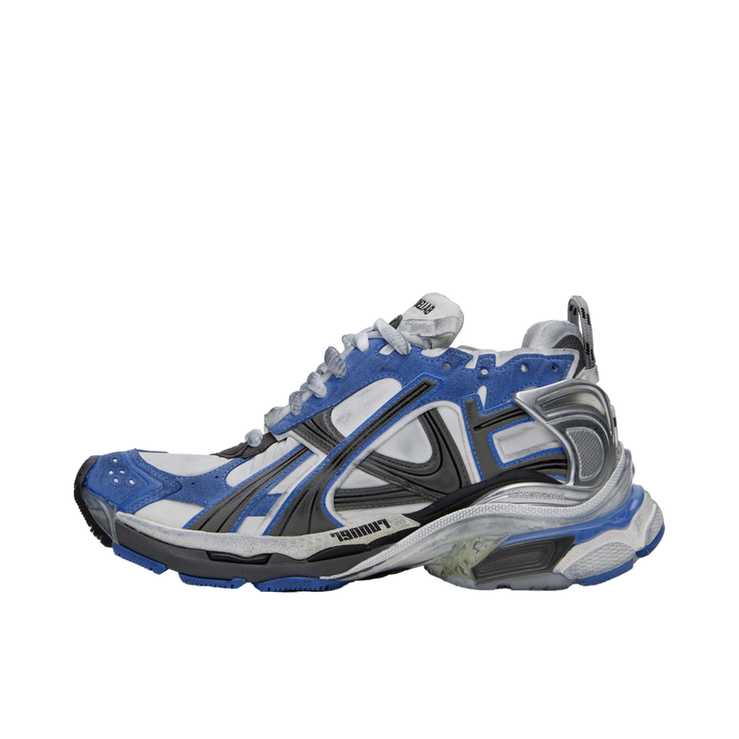 Superge in čevlji Balenciaga Runner Sneakers "Blue & Gray" Siva | 772774-W3RNY-4912