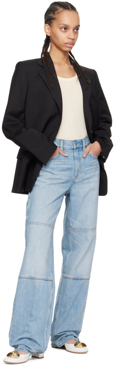Kavbojke Helmut Lang Helmut Lang Carpenter Wide Leg Jeans Modra | O01DW207, 3