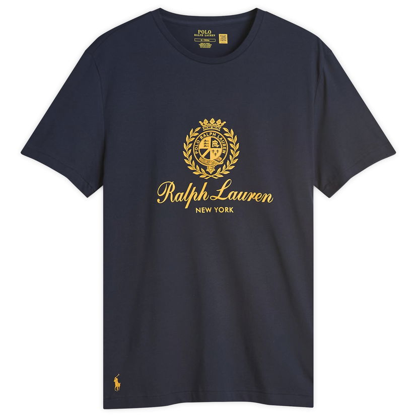 Majica Polo by Ralph Lauren Ralph Lauren Crest Logo T-Shirt, Size Large Mornarica | 710978032-NVY