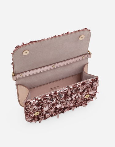 Torba za čez ramo Dolce & Gabbana 3.5 Crossbody Bag With Sequins Bordo | BB7603A9U838B404, 3