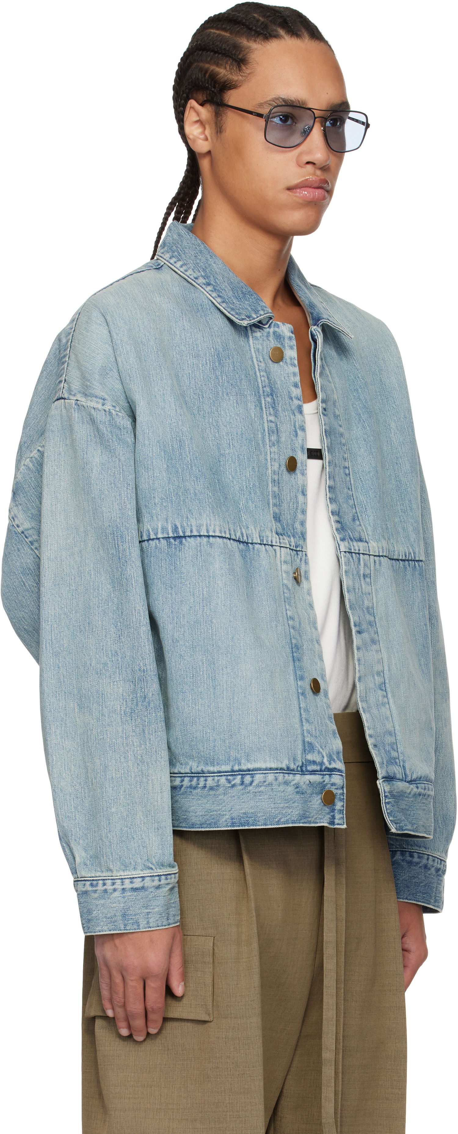 Jakna Fear of God Fear of God Trucker Denim Jacket Modra | FGE230-318DNM, 1
