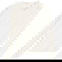 Anine Bing Pia Pointelle Long Sleeve T-Shirt, Size Large