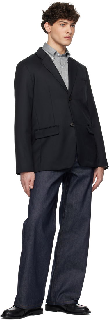 Jakna A.P.C. Single-Breasted Blazer Črna | WOAPO-H03136, 3
