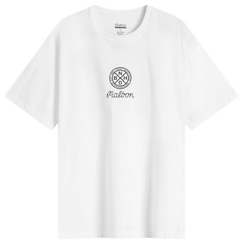 Majica Neighborhood Malbon Golf x Neighborhood SS-2 T-Shirt, Size Large Bela | 251PC54N-ST02-WHT