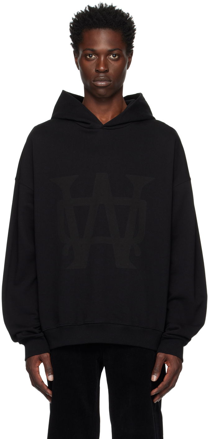 Pulover We11done We11done Symbol Hoodie Črna | WD-TH3-22-801-U-BK