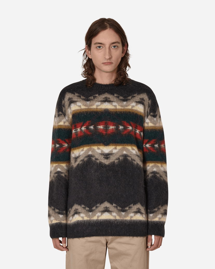 Pleteni pulover Junya Watanabe Pendleton Crewneck Sweater Večbarvna | WJ-N005-W22  1