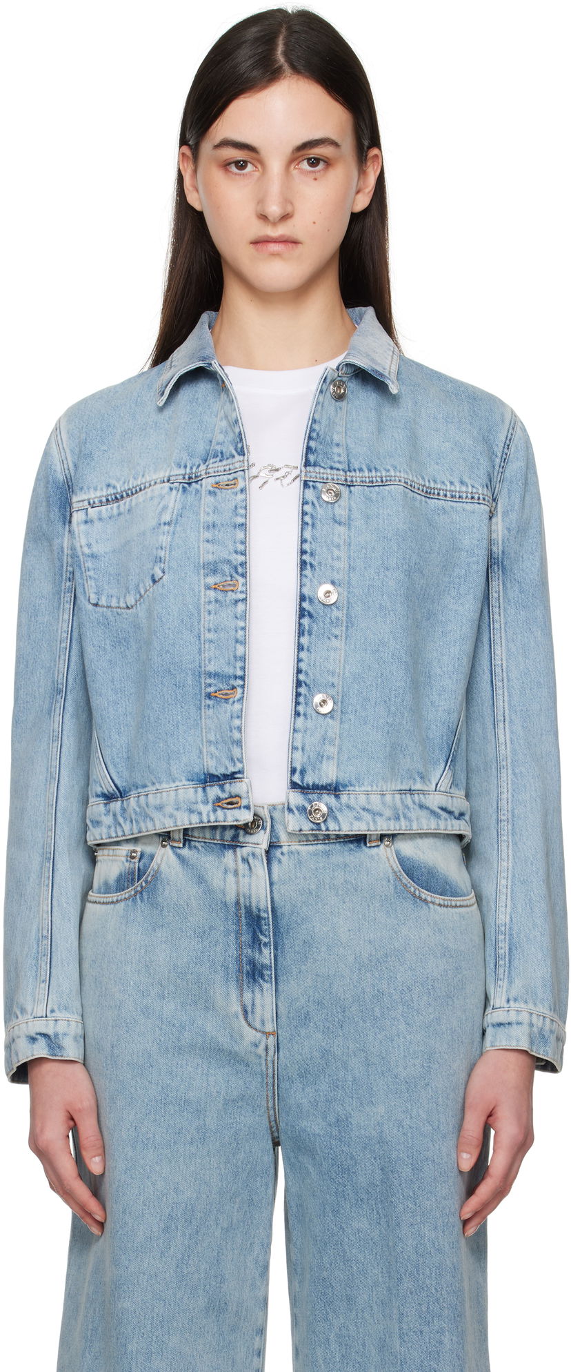 Jakna LANVIN Lanvin Short Denim Jacket Modra | RW-JA0301-D087-P25