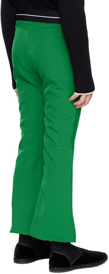 Hlače MSGM MSGM Kids Flared Trousers Zelena | MS029176, 2