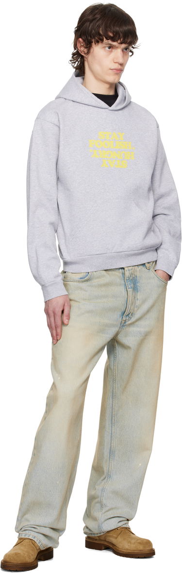 Pulover Coperni Coperni 'Stay Foolish' Print Hoodie Siva | COPJS15F5010PMEN, 3