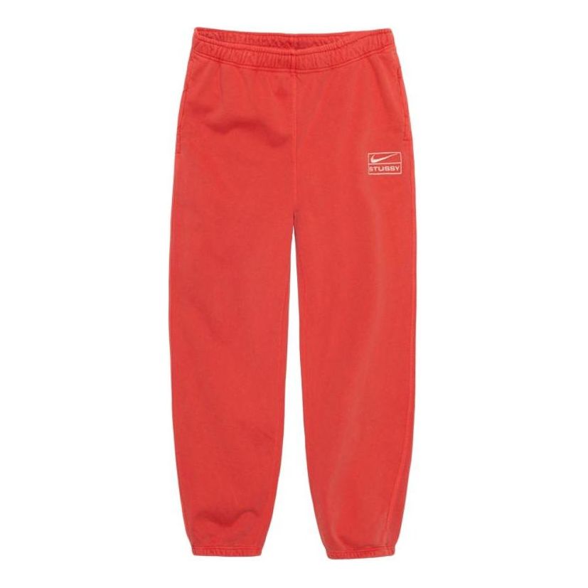 Trenirka Nike Nike x Stussy Pigment Dyed Sweatpants Rdeča | FJ9158-642