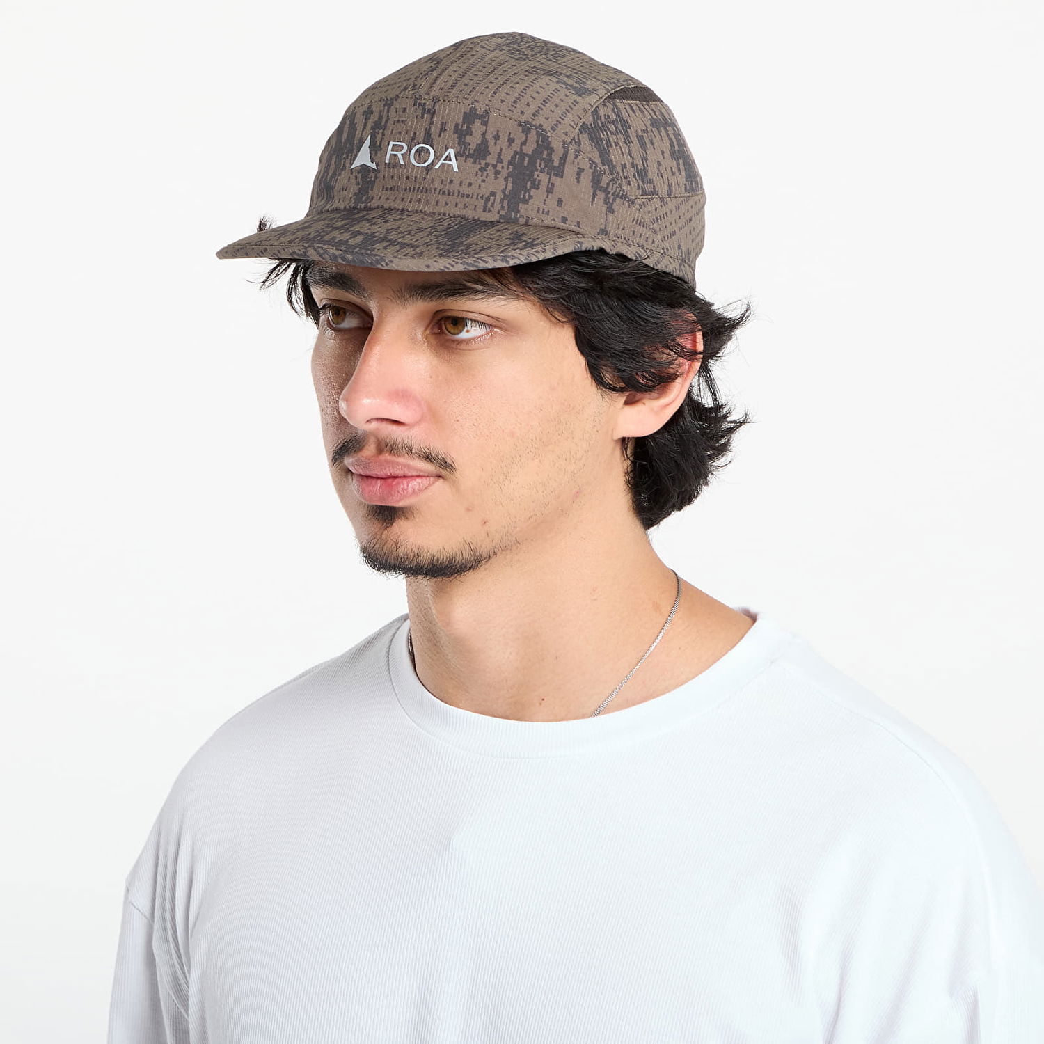 Kapa ROA ROA Bri Melted Print Open Weave Cap Rjava | RBMW299FA54 GRN0010, 1