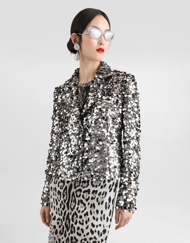 Jakna Dolce & Gabbana Short Sequin Embellished Jacket Kovinski | F27DHTFLSJ8S0998, 3