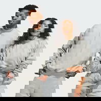 Basketball Sueded 3/4 Half-Zip Crewneck