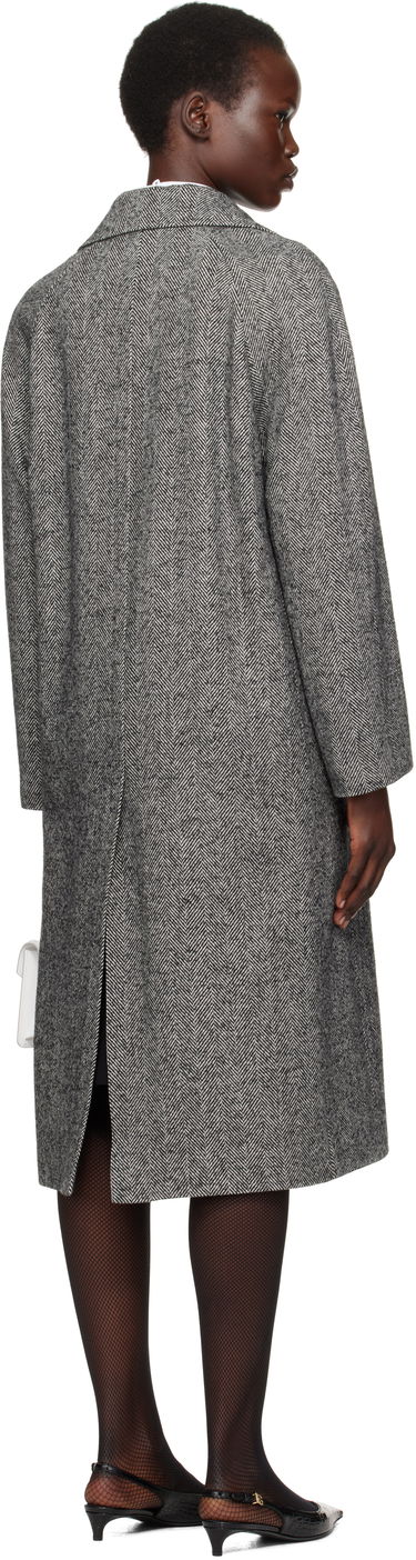 Plašči Dolce & Gabbana Mixed Wool Long Coat Siva | F0F1NT FCMC3, 2
