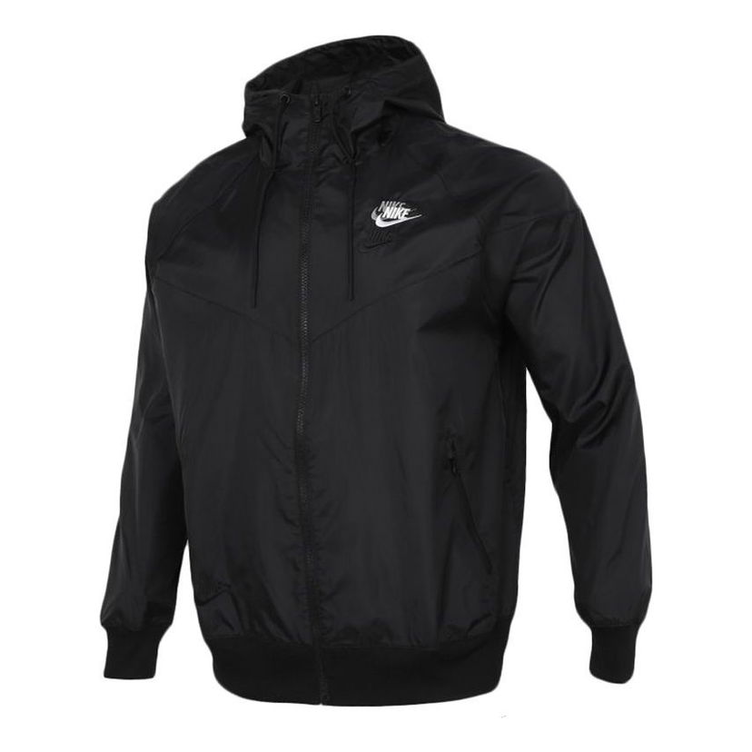 Vetrovka Nike Embroidered Logo Woven Hooded Jacket Črna | DM7924-010