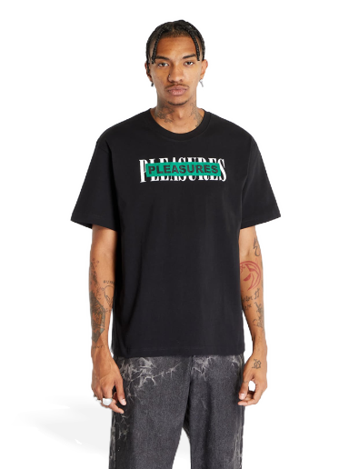 Majica Pleasures Doubles Heavyweight Short Sleeve Tee Black Črna | P23F030 BLACK