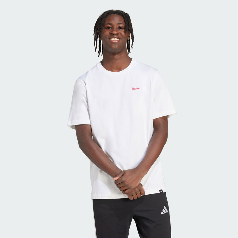 Majica adidas Performance Pennant Trim Graphic Tee Bela | JL9226