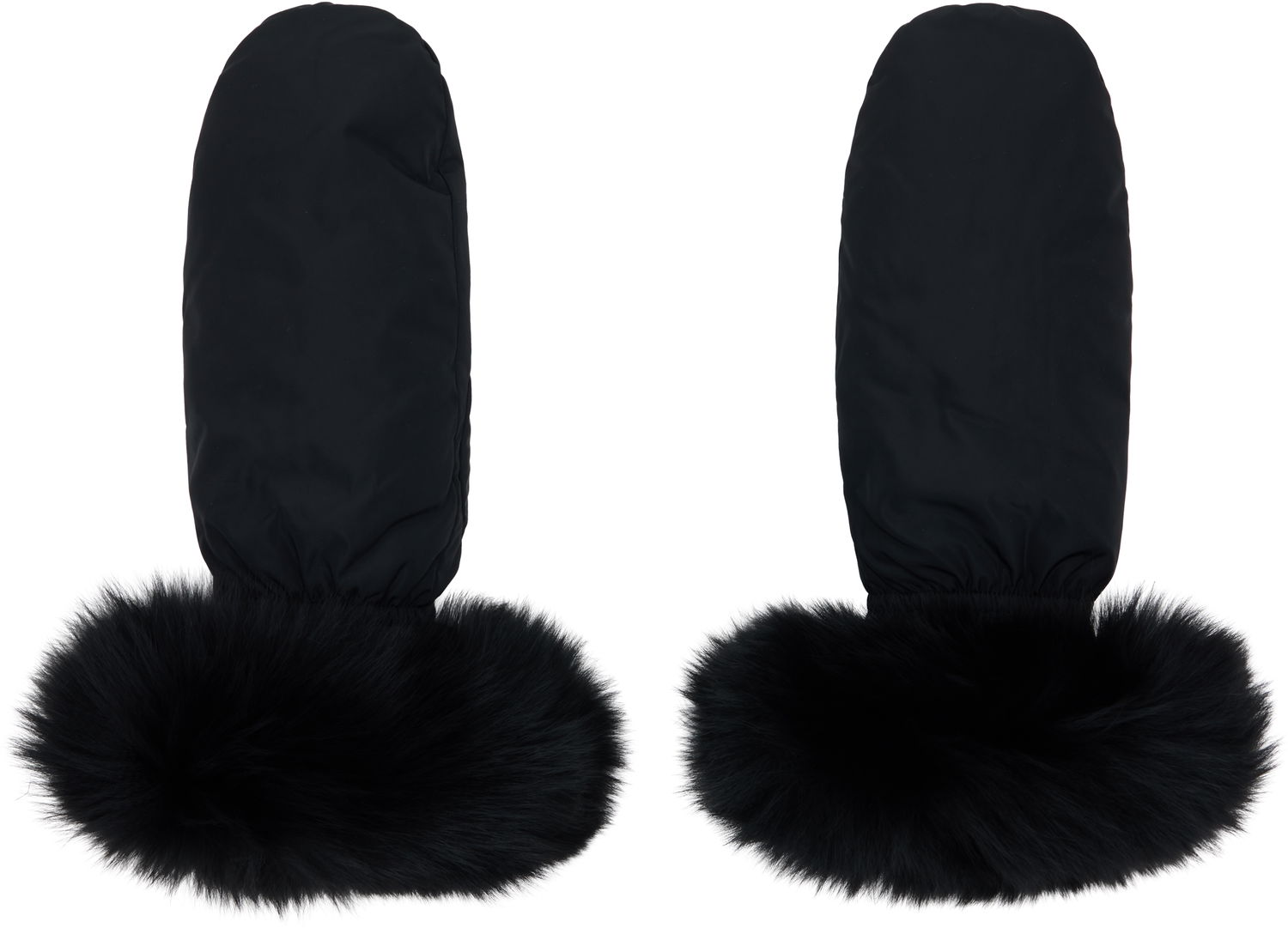 Rokavice Yves Salomon Yves Salomon Fox Fur & Down Mittens Črna | 26W23WAA617XXDOTM, 0
