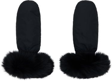 Rokavice Yves Salomon Yves Salomon Fox Fur & Down Mittens Črna | 26W23WAA617XXDOTM, 0