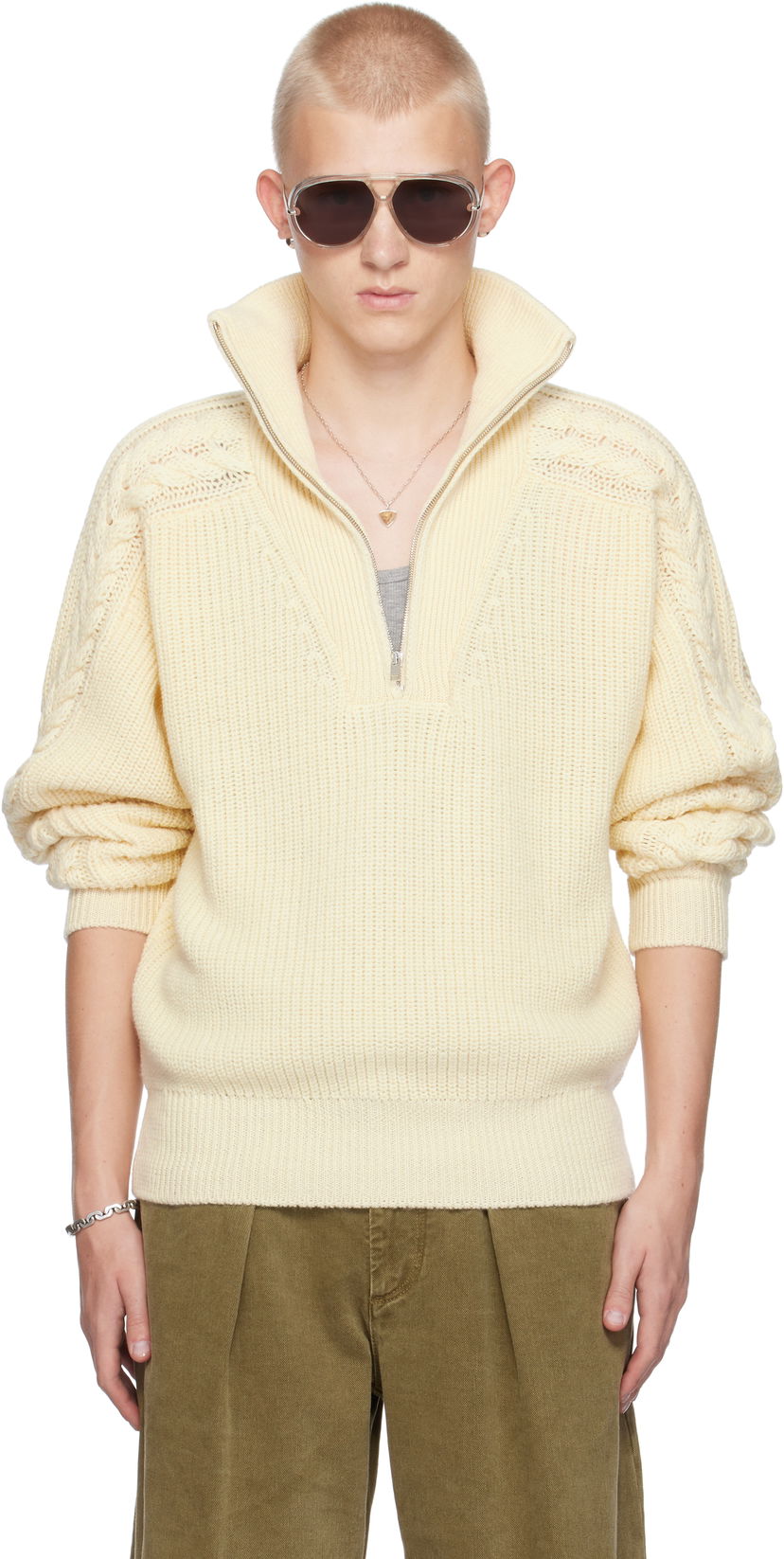 Pleteni pulover ISABEL MARANT Lenz Sweater Bela | PU0610HA-B4L01H