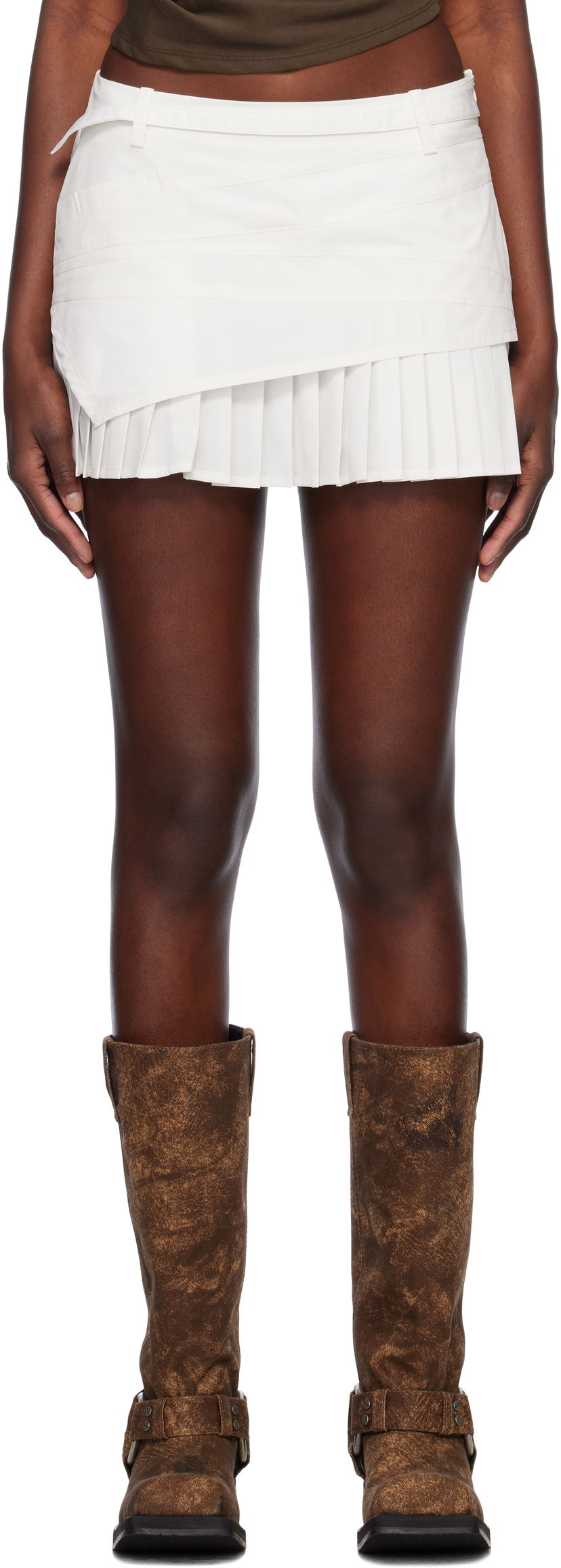 Krila Feng Chen Wang Feng Chen Wang Pleated Miniskirt Bela | FWS19SK02
